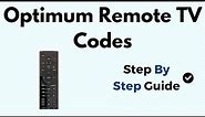 Optimum Remote TV Codes
