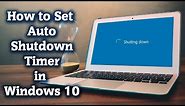 How to Set PC Auto shutdown timer in Windows 10 | Windows tutorial