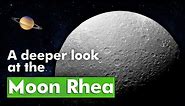 "Unveiling Saturn's Moon Rhea: Composition and Mysteries | Space Exploration and Cosmic Insights"