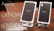 Apple's  OFFICIAL Leather / Folio overpriced..Case - iPhone XS / MAX - In-depth Review / Comparison