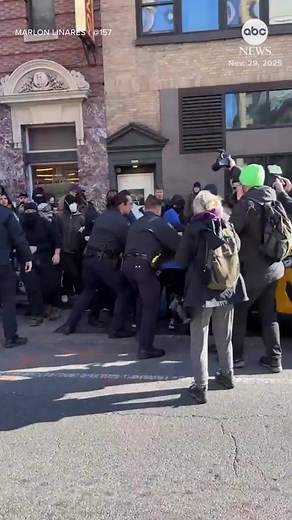 Multiple people who were protesting possible Immigration and Customs Enforcement activity in Lower Manhattan were arrested Saturday, the New York Police Department said. The protesters were seen near Centre Street in Chinatown blocking vehicles and shouting,