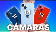 LA BATALLA DE LAS CÁMARAS!!! iPhone 12 vs iPhone 13 vs iPhone 14