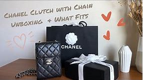CHANEL Phone Clutch with Chain Unboxing + What Fits | Fall-Winter 2020 Collection