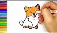How to draw a Shiba Inu Cute dog