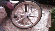 How To Make Wooden Wheels With Bicycle Rims And Tyres