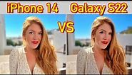 iPhone 14 VS Samsung Galaxy S22 - Camera Comparison