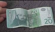 20 Serbian Dinar Banknote in depth review