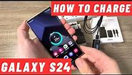 How to CHARGE Samsung Galaxy S24, S24 Plus & ULTRA