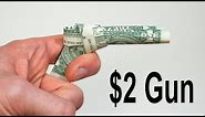 $2 Origami Gun - How to Fold Dollar Bills into a Gun