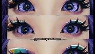 SHOWCASE: Sclera Lenses (22mm Contacts) - Sweety Violet Elf Purple (Uniqso)