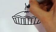 How to Draw a Cartoon Pumpkin Pie