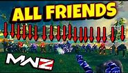 WORLD'S FIRST Full Lobby RED WORM Boss Fight (ALL PLAYERS WERE FRIENDS TOO) - Modern Warfare Zombies