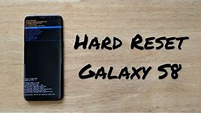 Hard Reset Samsung Galaxy S8 /S8 plus