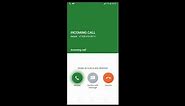 LG G6 Incoming Call (Screen Video)