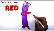 Numberblocks - Learn Colors for Children - Coloring Number SIX Alphablocks - Numbers