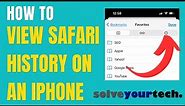 How to View Safari History on iPhone - Step-by-Step Tutorial