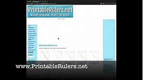 How to Print a Ruler, Yard Stick, or Protector using your printer