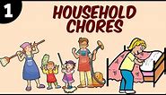 Learn Household Chores For Kids | Part 1 | Learning Videos & Educational Videos For Kids
