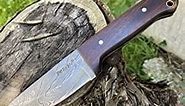 Sale - Custom Handmade Damascus Hunting Knife Beautiful Bushcraft Knife with Sheath and Knife Sharpener