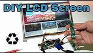 DIY LCD Display | From Recycled Laptop Screen !!!