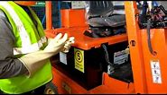 Forklift battery charging procedure