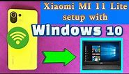 how to connect Xiaomi Mi 11 mobile phone with Windows 10 laptop computer desktop - wireless display