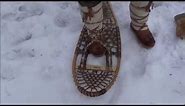 Bushcraft - Traditional Snowshoe Bindings Materials and A Simple Method