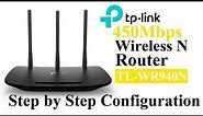 TP-Link TL WR940N 450Mbps Wireless N Router Step by Step Configuration