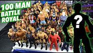 100 MAN WWE FIGURE BATTLE ROYAL! CRAZIEST FINISH EVER!