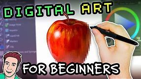 How to Make DIGITAL ART on a Computer (For Beginners)