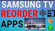 How To Rearrange The Homescreen On Samsung Smart TV