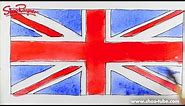 How to draw the British Flag - Spoken Tutorial