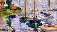 Sailboats on the Seine | Claude Monet | Painting Reproduction