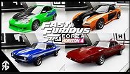 FAST AND FURIOUS 1-8 ALL CARS IN (FORZA HORIZON 4)