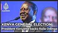 Kenya’s President Kenyatta backs his former rival Odinga in polls