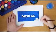 How to draw a Nokia logo