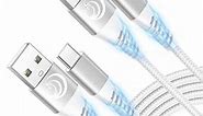 Yosou USB C Cable 10ft 2Pack, 3.1A Type C Charger Fast Charging Cable,Braided Extra Long USB A to Type C Phone Charger Cord for Samsung Galaxy A03s S22 S21 S20fe S10 S9 S8 A12 A13 A32,Note10 9 8,PS5