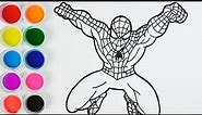 Cómo Dibujar Spiderman - Arte y Color Para Niños - How To Draw Spiderman /FunKeep