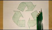 How to Draw the Recycling Symbol | Symbol Drawing