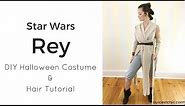 DIY Rey Halloween Costume (Star Wars) and Hair Tutorial