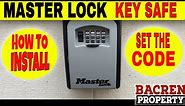 How to Install and Set the combination on a Masterlock Key safe