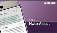 Organize your Samsung Notes with Note assist | Samsung US