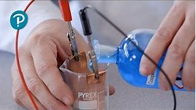 Pearson Edexcel (9-1) Comb. Sciences - electrolysis of copper sulfate with copper electrodes