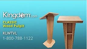 Classic Wood Pulpit, Podium, Lectern - KLWTVL