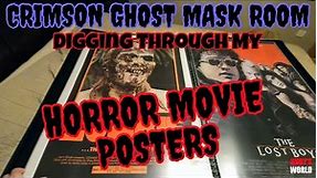Crimson Ghost Mask Room. LOOKING THROUGH MY HORROR MOVIE POSTER COLLECTION Vintage One Sheets