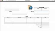 Write a General Labor Invoice Excel | Word | PDF