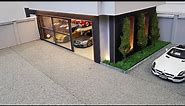 How To Make Miniature Luxury Model Garage | 1/18 Scale Diorama |
