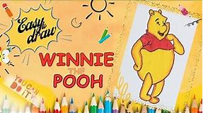 Winnie The Pooh Drawing Easy |How To Draw Winnie The Pooh Step By Step 🐻 ❤️| cute drawings