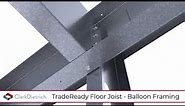 ClarkDietrich TradeReady® Steel Joist System - Balloon Framing Install