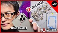 iPhone 12 Pro 📱 LiDAR Scanner - Works On AutoCAD and Sketchup?